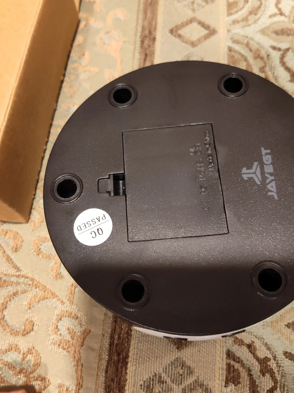 Portable Black Rotating Display Turntable - Compact Showcase Spinner